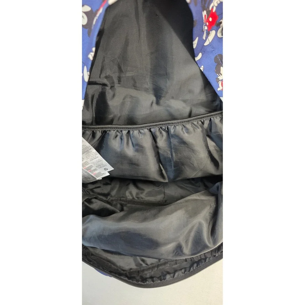 Disney Store Mickey Mouse Backpack Navy Blue All Over Print Canvas School Bag